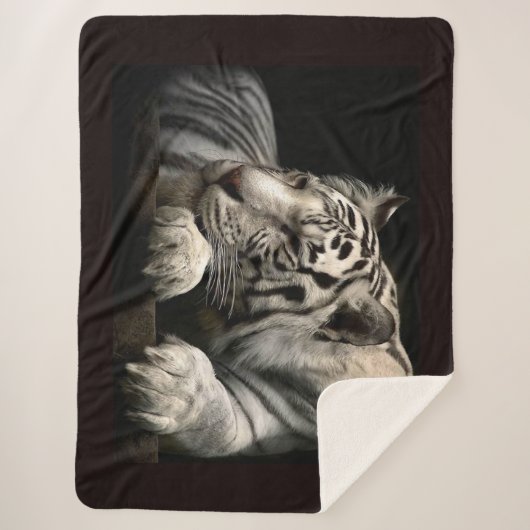 Snow Leopard Sherpa Deken (Voorkant)