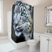 Snow Leopard Showgordijn Douchegordijn (In situ)