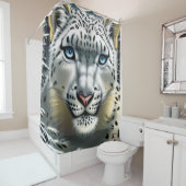 Snow Leopard Showgordijn Douchegordijn (In situ)