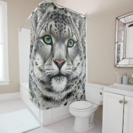 Snow Leopard Showgordijn Douchegordijn