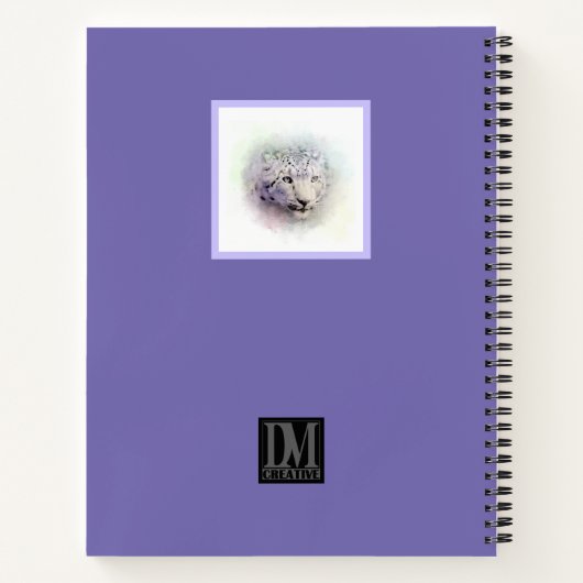 Snow Leopard Sketchbook Notitieboek (Achterkant)