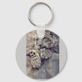 Snow Leopard Sleutelhanger