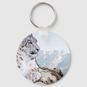 Snow Leopard Sleutelhanger (Voorkant)