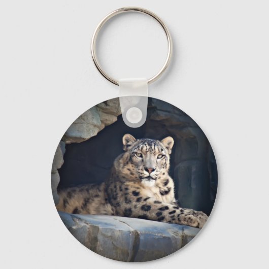 Snow Leopard Sleutelhanger (Voorkant)