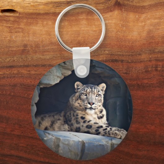 Snow Leopard Sleutelhanger (Voorkant)