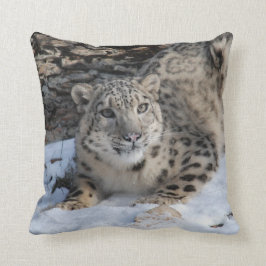 Snow Leopard Square Toss Cushion Kussen