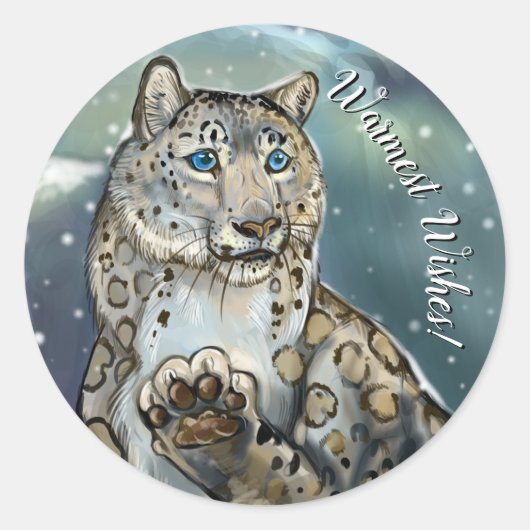 Snow Leopard Stickers (Voorkant)