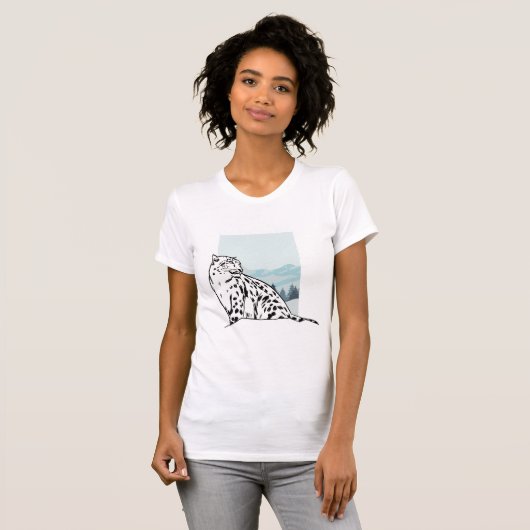 Snow Leopard T-shirt (Voorkant volledig)