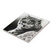 Snow Leopard-Tegel Tegeltje (Zijkant)