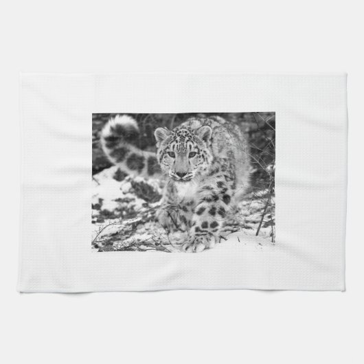 Snow Leopard Theedoek (Horizontaal)