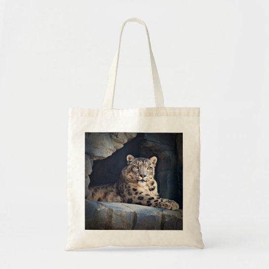 Snow Leopard Tote Bag (Voorkant)