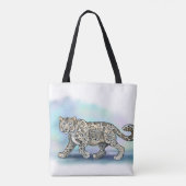 Snow Leopard Tote Bag (Achterkant)