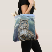 Snow Leopard Tote Bag (Dichtbij)