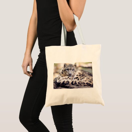 Snow Leopard Tote Bag (Voorkant (product))