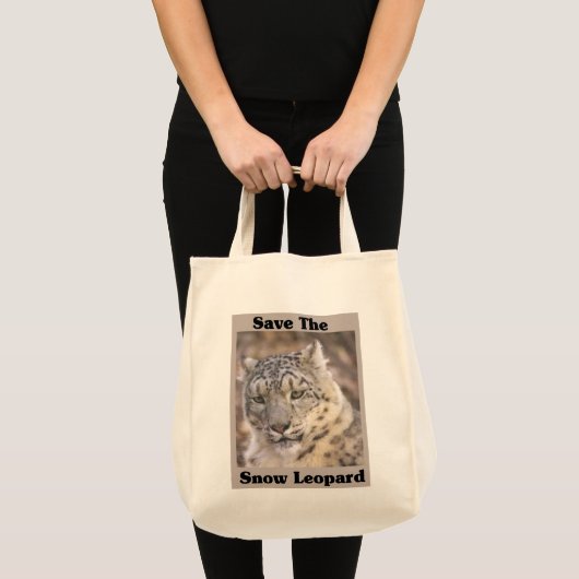 Snow Leopard Tote Bag (Voorkant (product))
