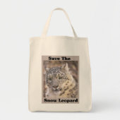 Snow Leopard Tote Bag (Voorkant)