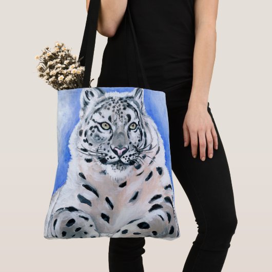 Snow Leopard Tote Bag (Dichtbij)