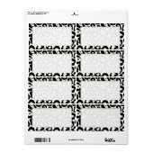 Snow Leopard Verzendlabels afdrukken Etiket (Full Sheet)
