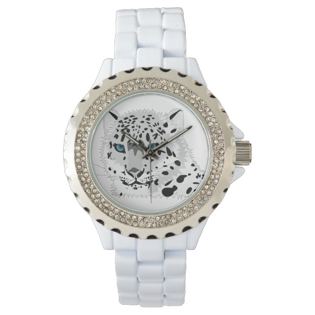 Snow Leopard Watch Horloge (Voorkant)