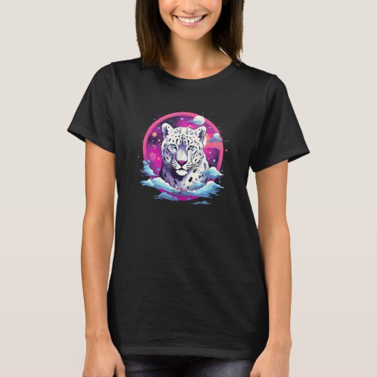 Snow Leopard Wild Animal Snow Leopard Men Women Ki T-shirt (Voorkant)