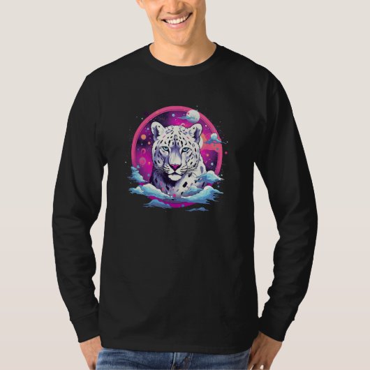 Snow Leopard Wild Animal Snow Leopard Men Women Ki T-shirt (Voorkant)
