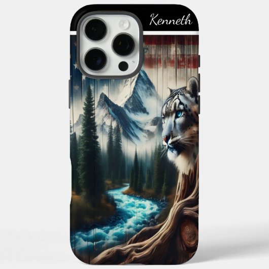 Snow Leopard's Mountain Uitzicht Case-Mate iPhone Case (Achterkant)