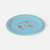 Snow Leopards Papieren Bordje (Gekanteld)