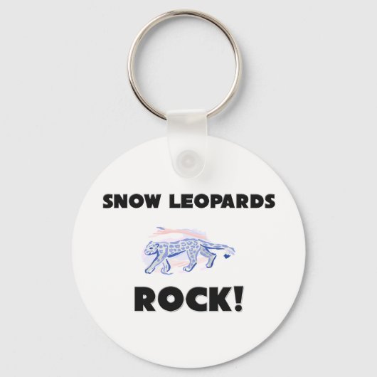 Snow Leopards Rock Sleutelhanger (Voorkant)