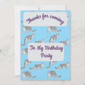 Snow Leopards Thank you Card Kaart (Voorkant)
