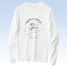 Snow Lover Snowman Long-Sleeve T-Shirt