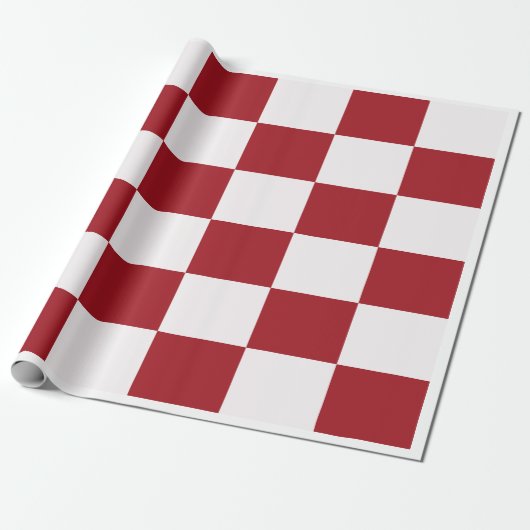 snow madder wrapping paper cadeaupapier (Uitgerold)