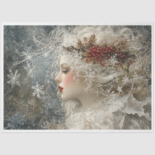 Snow Maiden Tissuepapier (Voorkant)