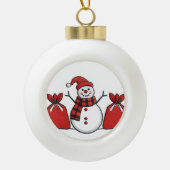 Snow man ornament  (Voorkant)