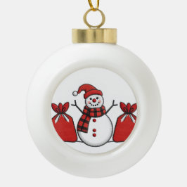 Snow man ornament 