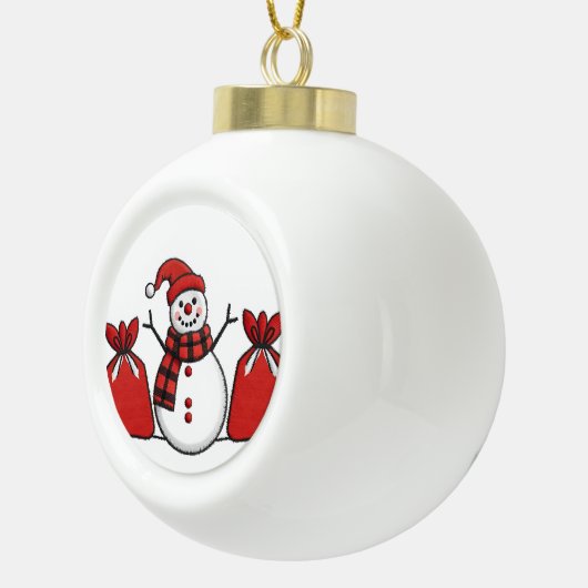 Snow man ornament  (Rechts)