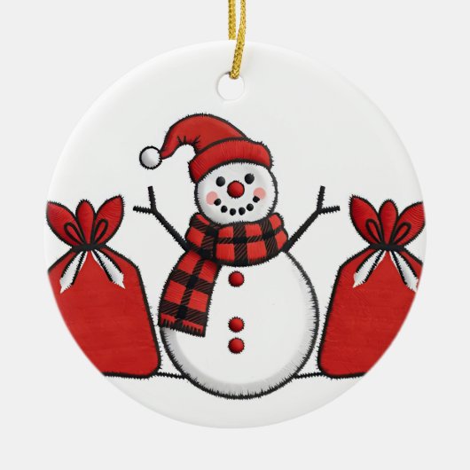Snow man ornament (Voorkant)