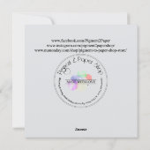 Snow Man Wenskaart Feestdagenkaart (Achterkant)