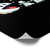 Snow Man Xmas Tee Snowman Gamer  Poster (Hoek)