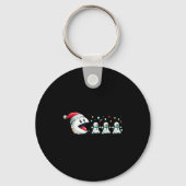 Snow Man Xmas Tee Snowman Gamer  Sleutelhanger (Voorkant)