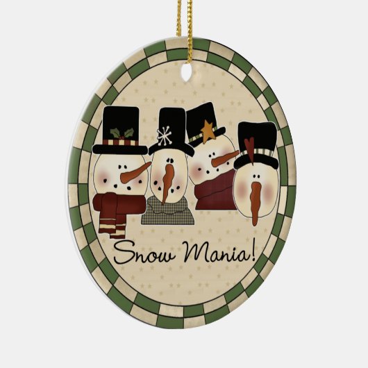 Snow Mania Sneeuwman Keepsake Ornament (Rechts)