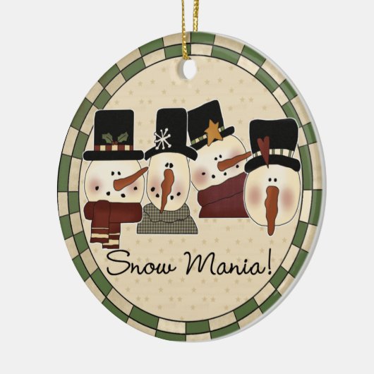 Snow Mania Sneeuwman Keepsake Ornament (Links)