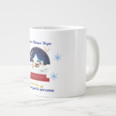 Snow Means Hope – Bilingual Snow Globe Holiday Grote Koffiekop (Voorkant rechts)