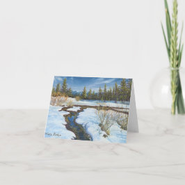 "Snow Melt" door Barbara Stanton: noteer Kaart