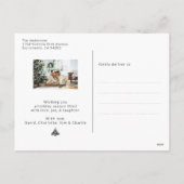 Snow Merry Kerstmis 2 Foto-Briefkaarten Feestdagenkaart (Achterkant)