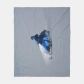 Snow-mobiler Winter Sports Gift Fleece Deken (Voorkant)