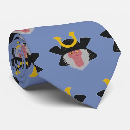 Snow Monkey Samurai Stropdas (Opgerold)