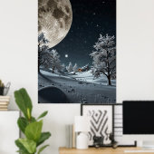 SNOW MOON POSTER (Thuiskantoor)