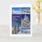 Snow Mount Roos fotocollage Kaart (Gele Bloem)