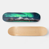 Snow Mountain Aurora Cool Girl Persoonlijk Skateboard (Horizontaal)