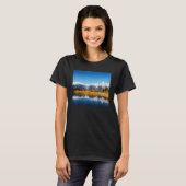 Snow Mountains Water Reflection Grand Teton Nation T-shirt (Voorkant volledig)